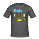 Männer Slim Fit T-Shirt von Stedman - Beispiel-Logo - Graphite