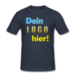 Männer Slim Fit T-Shirt von Stedman - Beispiel-Logo - Navy