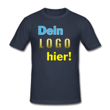 Männer Slim Fit T-Shirt von Stedman - Beispiel-Logo - Navy