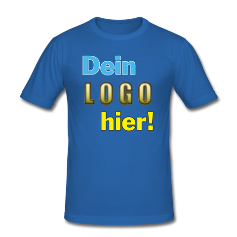 Männer Slim Fit T-Shirt von Stedman - Beispiel-Logo - Königsblau