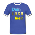 Männer Ring Shirt - Beispiel-Logo - Blau/Weiß