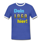 Männer Ring Shirt - Beispiel-Logo - Blau/Weiß