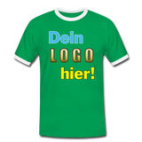 Männer Ring Shirt - Beispiel-Logo - Kelly Green/Weiß