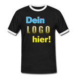 Männer Ring Shirt - Beispiel-Logo - Schwarz/Weiß