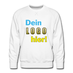 Männer Premium Sweatshirt - Beispiel-Logo - Weiß