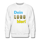 Männer Premium Sweatshirt - Beispiel-Logo - Weiß