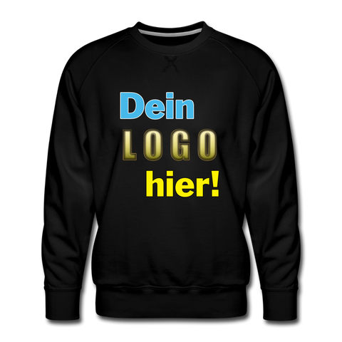 Männer Premium Sweatshirt - Beispiel-Logo - Schwarz