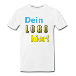 Männer Premium T-Shirt - Beispiel-Logo - Weiß