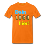 Männer Premium T-Shirt - Beispiel-Logo - Orange