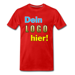 Männer Premium T-Shirt - Beispiel-Logo - Rot