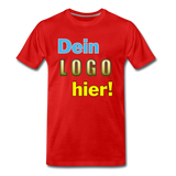 Männer Premium T-Shirt - Beispiel-Logo - Rot