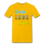 Männer Premium T-Shirt - Beispiel-Logo - Sonnengelb