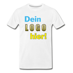 Männer Premium Bio T-Shirt - Beispiel-Logo - Weiß