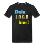 Männer Premium Bio T-Shirt - Beispiel-Logo - Schwarz