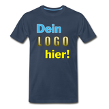 Männer Premium Bio T-Shirt - Beispiel-Logo - Navy