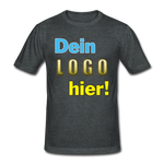 Männer Heavy T-Shirt von Gildan - Beispiel-Logo - Dunkelgrau meliert