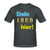 Männer Heavy T-Shirt von Gildan - Beispiel-Logo - Dunkelgrau meliert