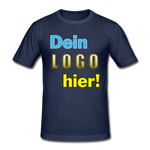 Männer Heavy T-Shirt von Gildan - Beispiel-Logo - Navy