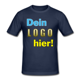 Männer Heavy T-Shirt von Gildan - Beispiel-Logo - Navy