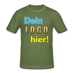 Männer Heavy T-Shirt von Gildan - Beispiel-Logo - Militärgrün