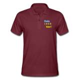 Männer Polo Shirt Slim von Continental Clothing - Beispiel-Logo - Bordeaux