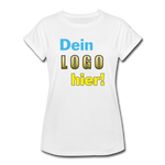 Frauen Oversize T-Shirt - Beispiel-Logo - Weiß