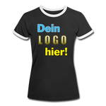 Frauen Ring T-Shirt - Beispiel-Logo - Schwarz/Weiß