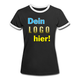 Frauen Ring T-Shirt - Beispiel-Logo - Schwarz/Weiß