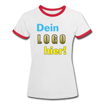 Frauen Ring T-Shirt - Beispiel-Logo - Weiß/Rot