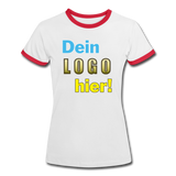 Frauen Ring T-Shirt - Beispiel-Logo - Weiß/Rot