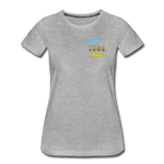 Frauen Premium T-Shirt - Beispiel-Logo - Grau meliert