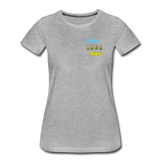 Frauen Premium T-Shirt - Beispiel-Logo - Grau meliert