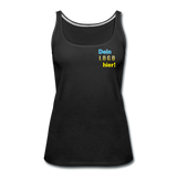 Frauen Premium Tank Top - Beispiel-Logo - Schwarz