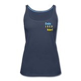 Frauen Premium Tank Top - Beispiel-Logo - Navy