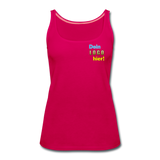 Frauen Premium Tank Top - Beispiel-Logo - dunkles Pink