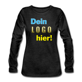 Frauen Premium Langarm Shirt - Beispiel-Logo - Anthrazit