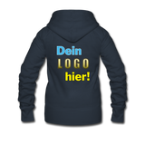 Frauen Premium Hoodie Jacke - Beispiel-Logo - Navy