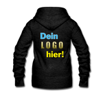 Frauen Premium Hoodie Jacke - Beispiel-Logo - Anthrazit