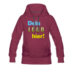 Frauen Premium Hoodie - Beispiel-Logo - Bordeaux