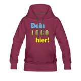 Frauen Premium Hoodie - Beispiel-Logo - Bordeaux