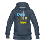 Frauen Premium Hoodie - Beispiel-Logo - Jeansblau