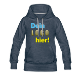 Frauen Premium Hoodie - Beispiel-Logo - Jeansblau