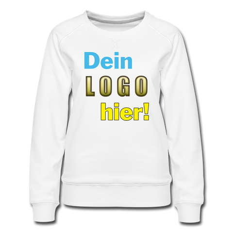 Frauen Premium Sweatshirt - Beispiel-Logo - Weiß