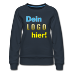 Frauen Premium Sweatshirt - Beispiel-Logo - Navy