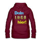 Frauen Hoodie von AWDis Just Hoods - Beispiel-Logo - Bordeaux