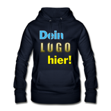 Frauen Hoodie von AWDis Just Hoods - Beispiel-Logo - Navy