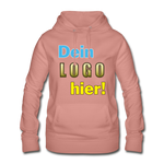 Frauen Hoodie von AWDis Just Hoods - Beispiel-Logo - Altrosa