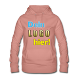 Frauen Hoodie von AWDis Just Hoods - Beispiel-Logo - Altrosa