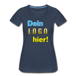 Frauen Premium Bio T-Shirt - Beispiel-Logo - Navy