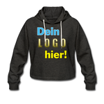 Frauen Cropped Hoodie - Beispiel-Logo - Anthrazit